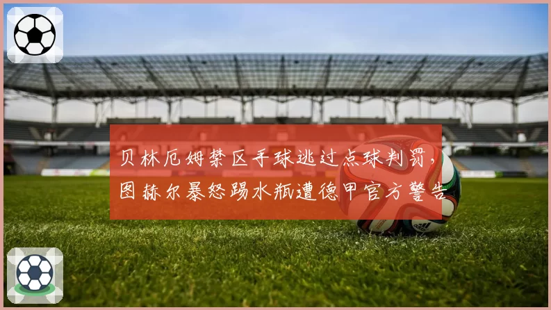 贝林厄姆禁区手球逃过点球判罚，图赫尔暴怒踢水瓶遭德甲官方警告